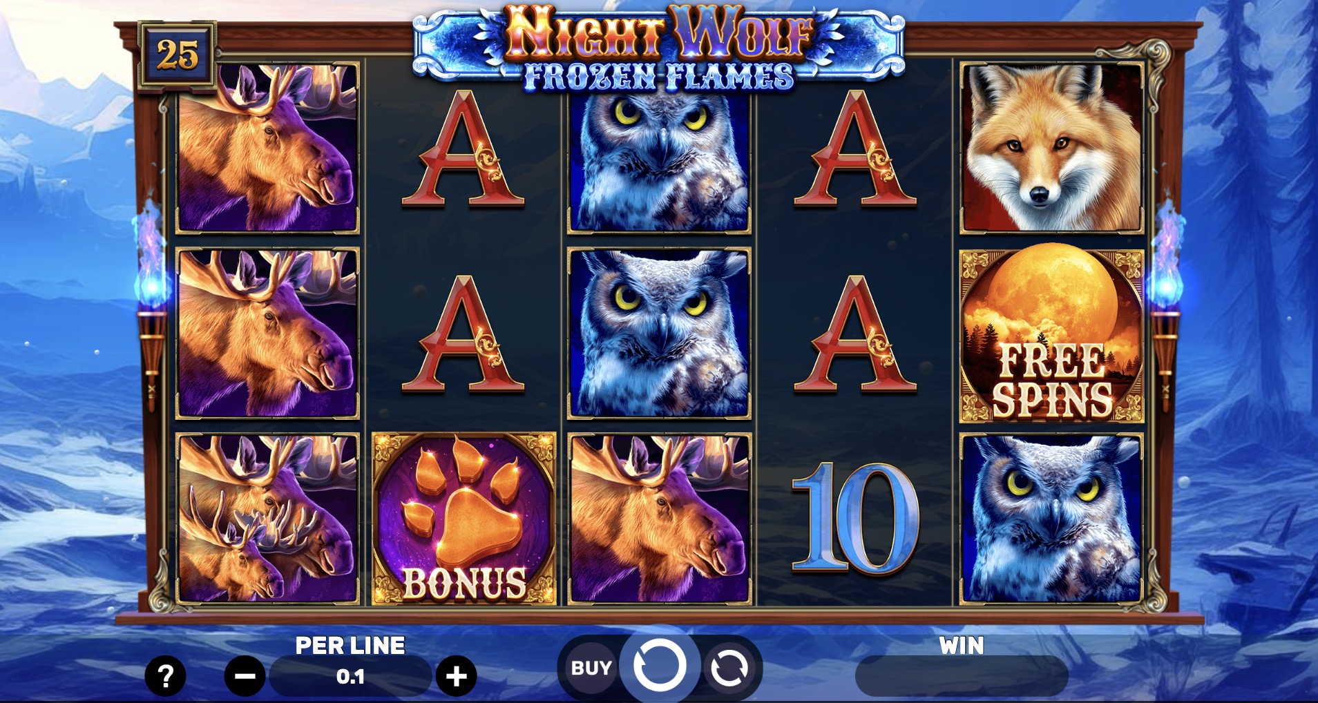 Night Wolf  Frozen Flame  Spinomenal    Drip casino